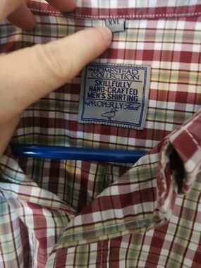 The Homestead Collection By Properly Tied Men's Red Plaid Button-Up Shirt